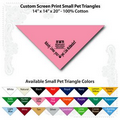 14"x14"x20" Light Pink Custom Printed Imported 100% Cotton Pet Bandanna